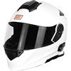 Origine Helmets 204271718100002 Delta Solid Casco Apribile con Bluetooth Integrato, Bianco, XS