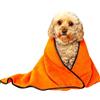 Glart T44WG Morbido Super Assorbente, Asciugamano per Animali Domestici, Telo da Bagno per Cani in Microfibra 90x60 cm, Arancione, 80% Poliestere, 20% Poliammide, Arancio, Extra breit
