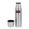 THERMOS Thermosflasche Edelstahl Light&Compact, Edelstahl mattiert 500ml, Isolierflasche mit Trinkbecher 4019.205.050 spülmaschinenfest, Thermoskanne hält 12 Stunden heiß, 24 Stunden kalt, BPA-Free