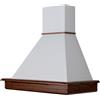 Coppari Cappa cucina classica STOCK 90 frassino scuro cono bianco - aggiungere motore