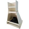 Coppari Cappa cucina classica STOCK 60 noce classico cono bianco - aggiungere motore