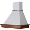 Coppari Cappa cucina classica STOCK 90 frassino medio cono bianco - aggiungere motore