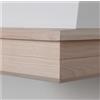 Coppari Cappa cucina classica STOCK 60 legno frassino grezzo cono bianco - Aggiungere motore