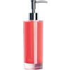 Excelsa Dispenser sapone bagno plastica rosso trasparente 46924