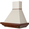 Coppari Cappa classica ONDA 90 frassino scuro - camino panna - motore 52 B