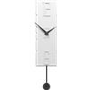 Calleadesign Orologio parete pendolo in fibra di legno Rock bianco 15 x 63