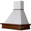 Coppari Cappa cucina CLASS 90 trave noce scuro, cono bianco, con motore