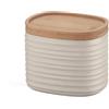 Guzzini Tierra Barattolo Small plastica riciclata e Bamboo marrone chiaro cod.18180179