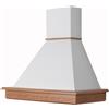 Coppari Cappa cucina classica STOCK 90 frassino naturale cono bianco - aggiungere motore