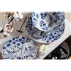 Excelsa Servizio tavola Zen , ceramica forte, bianco Blu, 18 pz , 64717