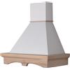 Coppari - Cappa legno AGNY 90 frassino grezzo cono bianco Faber 300 mc