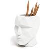 Balvi porta matite Head colore Bianco materiale cemento 26919