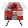 Excelsa Runner Mandala Red tovaglia centro tavola in cotone 45x140 cm cod.64785