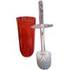 Excelsa Portascopino WC in plastica doppia iniezione azzurro trasparente cod.46947