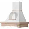 Coppari Cappa cucina MANNY 90 frassino grezzo camino nicchia HC52