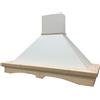 Coppari Cappa cucina AGNY 120 frassino grezzo-cono bianco-mot B70