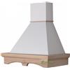 Coppari Cappa cucina legno AGNY 90 frassino grezzo - camino bianco mot HIP52