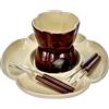 Excelsa set fonduta Chocolate ceramica 25,5x25,5x16,5 cm