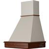 Coppari Cappa cucina classica STOCK 60 frassino scuro cono panna - aggiungere motore