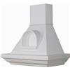 Coppari Cappa rustica legno ONDA 90 frassino bianco,cono bianco nicchia ,motore B52