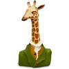 Henriette Vaso Scultura in resina , Guenda Animalier 18x35,5 cod.D18003