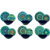 Excelsa Mandala Mediterraneo Servizio Tavola, Porcellana, Multicolore, 18 Unità