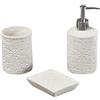 Henriette Set bagno porcellana bianca 3 pz. Linea Stelle