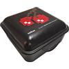 Excelsa Pac-man contenitore Portapranzo Lunchbox, Polipropilene nero/rosso, 13x13 cm cod.65292