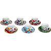 Excelsa set 6 Tazzina caffe' con piattino mod. Lisbona cod.62715