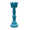Henriette Vaso King Blue , Re Blu scacchi, vaso in resina h.34,5