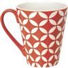 Excelsa mug tazze latte ETNIKA ml 275 rosso cod.49422