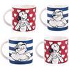 Excelsa set 4 Tazzina caffe' colazione Popeye e olivia cl 100