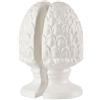 L'oca nera set 2 fermalibri ceramica Pigna bianco Scacchi cod.1L107