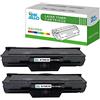 InkJello Compatibile Toner Cartuccia Sostituzione Per Samsung ML-1660 ML-1665 ML-1670 ML-1675 ML-1860 ML-1865 ML-1865W SCX-3200 SCX-3205 SCX-3205W MLT-D1042S (Nero 2-Pack)