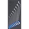 BGS 4084 | Modulo per carrelli portautensili 1/3: serie di chiavi a doppio anello | 6 x 7 - 20 x 22 mm | gomito stretto | 8 pz.