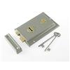 Yale Locks P334 - Serratura superiore con finitura grigia, 156 x 104 mm, confezione Visi