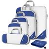 Gonex Borse per bagagli robuste e resistenti Possono essere utilizzate come borse per abiti 6-pezzi Dark Blue (6)