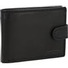 Gusti Leder Portafogli Gustav studio portamonete da uomo monete carte di credito biglietti vintage nero 2A59-22-9