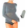 JADEA Maglia Cashmere Manica Lunga, Offerta 1-2 Pezzi + Calze in Omaggio, Scollo a Barca, Sottogiacca Donna (1 Grigio + 1 Calza, XL)