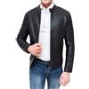 Evoga Giubbotto Uomo in Ecopelle Nero Slim Fit Giacca Giubbino Coreana Casual (IT, Testo, XXL, Regular, Regular)