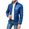 Evoga Piumino giubbotto Uomo 100 Grammi Autunno Inverno Casual Impermeabile bomber Jacket Antivento (IT, Testo, L, Regular, Regular, Blu Chiaro)