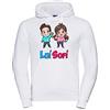 La Maglieria Felpa Youtuber Fumetto Lui Bambino e Sofi Bambina - Lui e Sofi con Cappuccio - Alta qualità. (11-12 Anni)