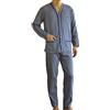 BIP BIP Pigiama Uomo Aperto Caldo Cotone BIP 6572 3-4-5-6-7-58-60 Blu/Blu Lago/Smoky (Smoky, 7)