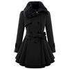 WHZXYDN Cappotto di Lana Lungo E Sottile da Donna Nuovo Cappotto di Lana A Doppio Petto Trench Coat Donna