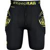 KEEPERsport - Pantaloncini da portiere imbottiti - Pantaloni protettivi corti per portiere - Taglia 128-XXL - Nero, Nero , s