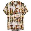 Xmiral Camicia Uomo Slim Fit Camicia Hawaiana Uomo Uomo Button Down Shortsleeve Uomo Camicie Uomo Maniche Corte Camicia Jeans Uomo (L,18Giallo)