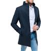 Evoga Cappotto Uomo Class Sartoriale Elegante Giaccone Soprabito Invernale Collo Coreana (IT, Testo, L, Regular, Regular, Beige Cammello)