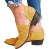 DondPO Sandali da donna con tacco a blocco, 44, eleganti sandali con plateau, con zeppa e tacco, sandali estivi, giallo., 39 EU