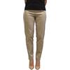 Carla Ferroni Pantalone Cotone Estivo Elasticizzato Art 15030 (Beige, 52)