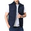 TienNew Gilet da uomo ad asciugatura rapida, Gilet da pesca, con cappuccio, multifunzione, con molte tasche, per pesca, caccia, campeggio M-4XL